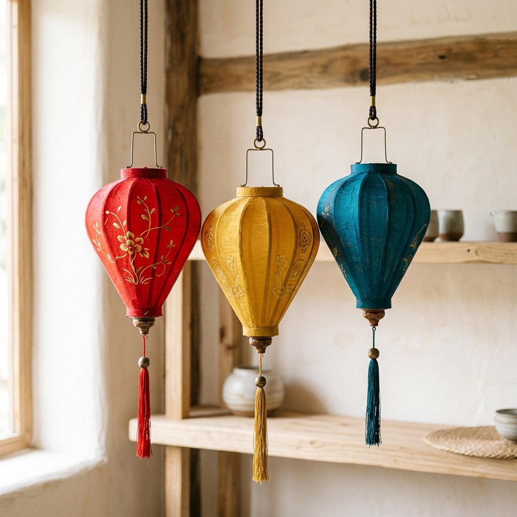 Silk Lantern Set of Three